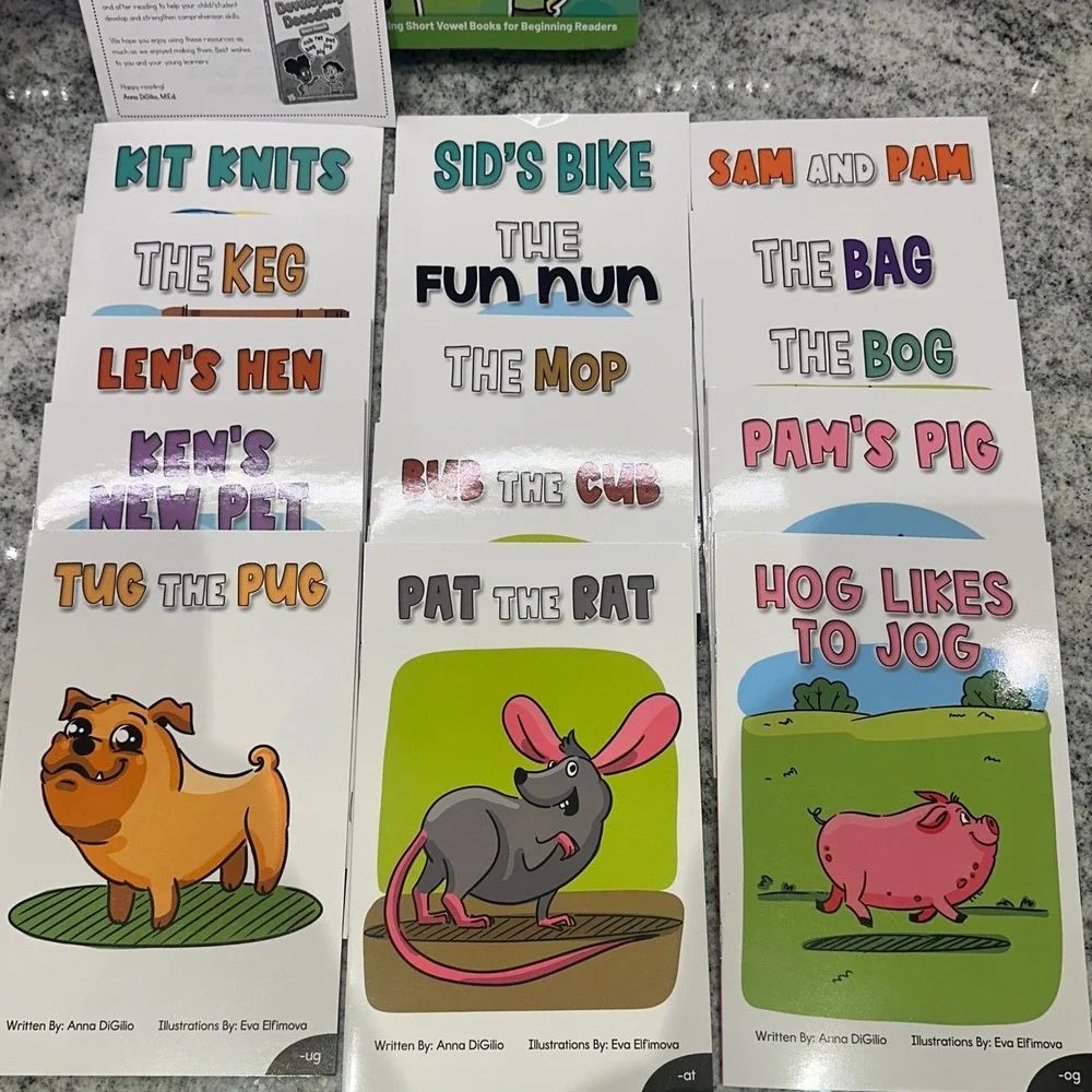 Guided Readers Developing Decoders Short Vowels Set 1 15 Books‎ Beginner Readers
